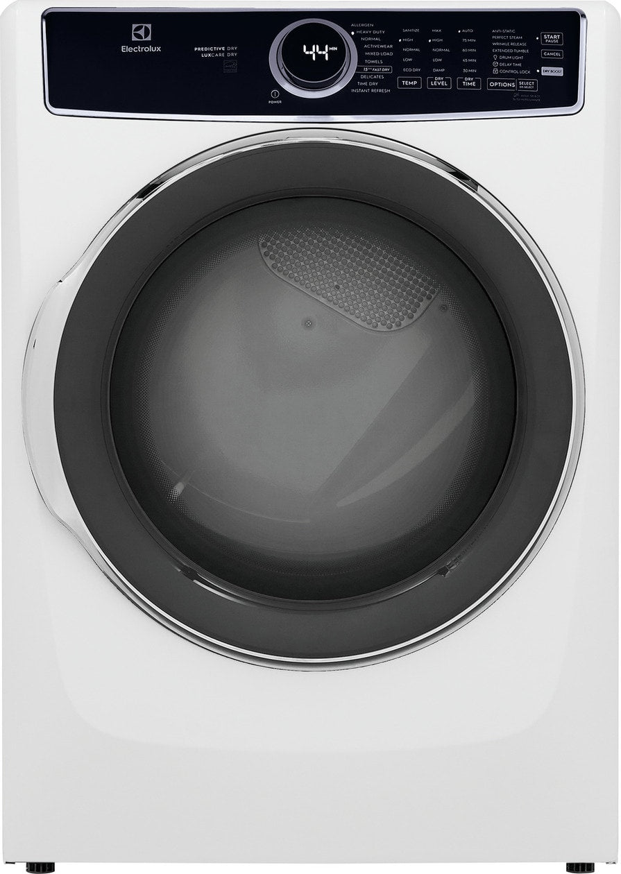 Electrolux Front Load Perfect Steam™ Electric Dryer with Predictive Dry™ and Instant Refresh – 8.0 Cu. Ft.