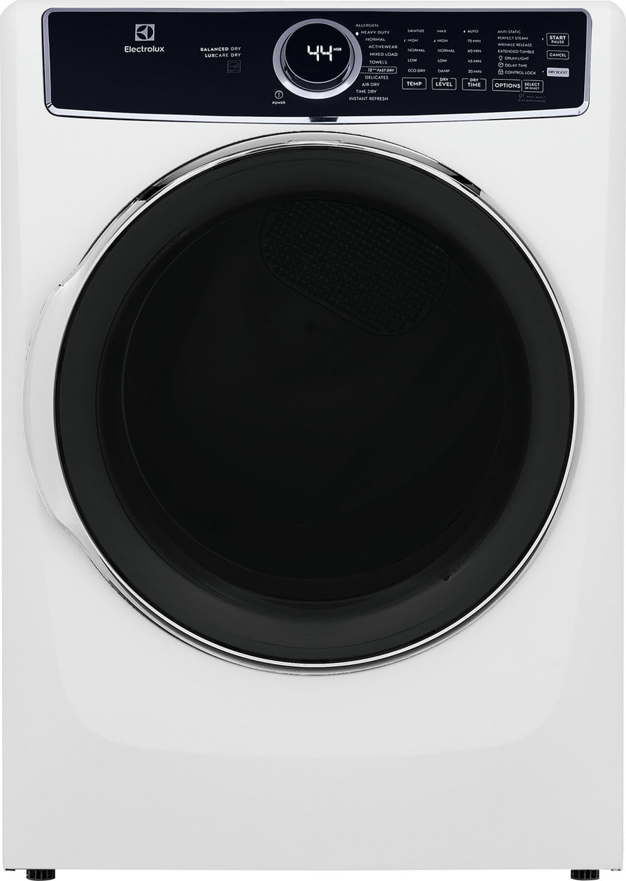 Electrolux Front Load Perfect Steam™ Electric Dryer with Balanced Dry™ and Instant Refresh – 8.0 Cu. Ft.