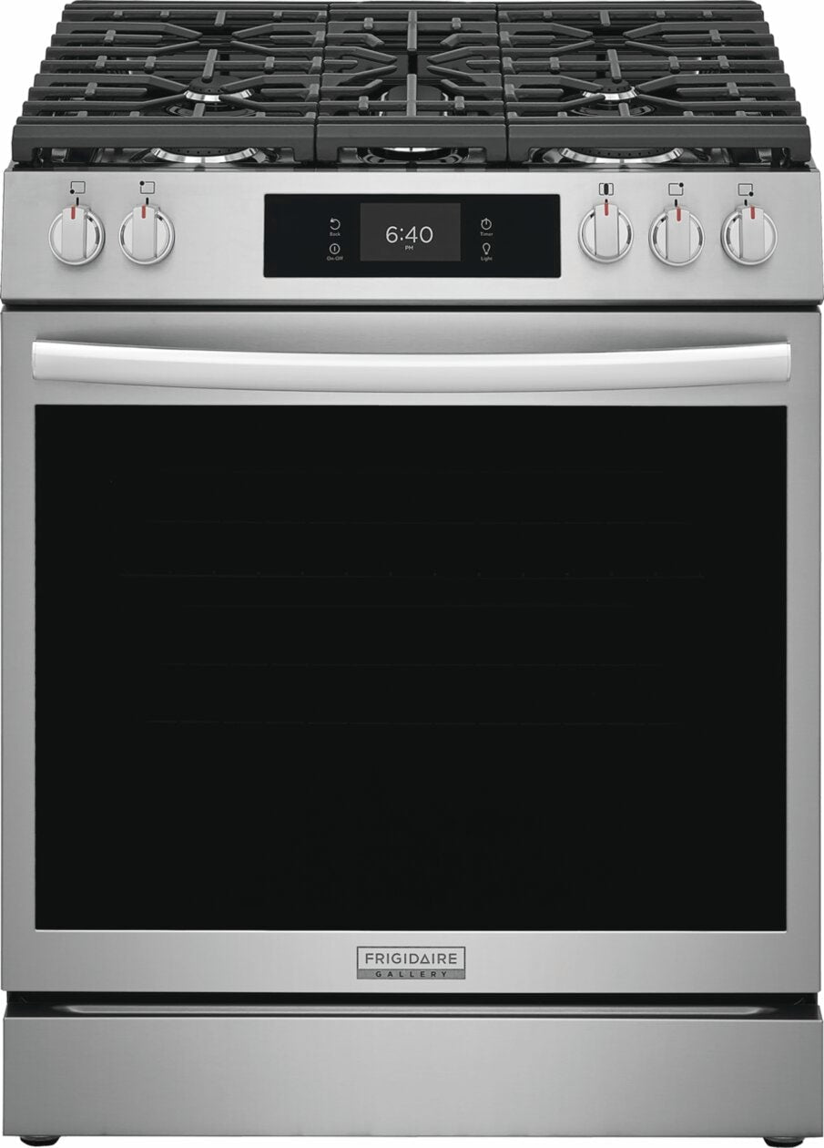 Frigidaire Gallery 30" Front Control Gas Range with Stone-Baked Pizza