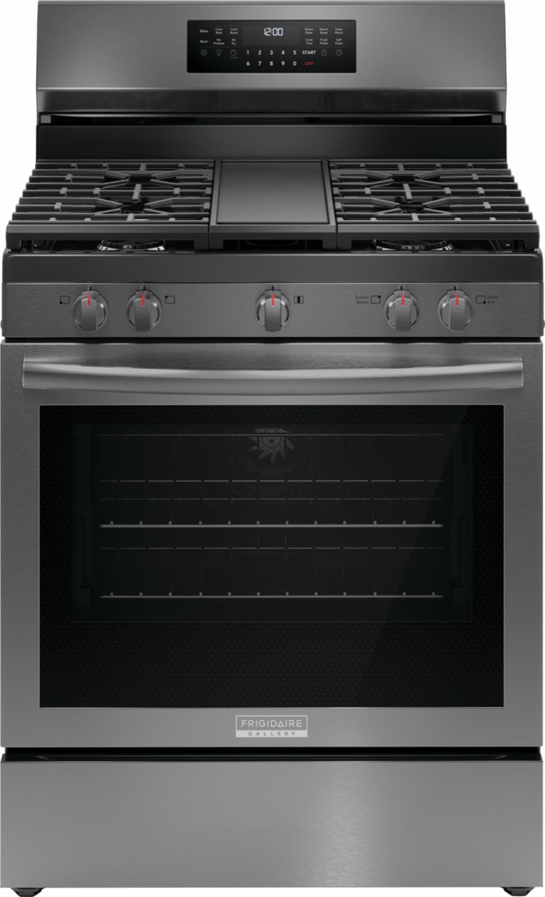 Frigidaire Gallery 30" Rear Control Gas Range with Total Convection