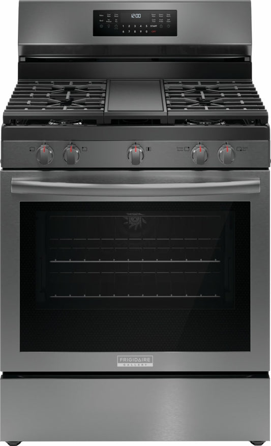 Frigidaire Gallery 30" Rear Control Gas Range with Total Convection