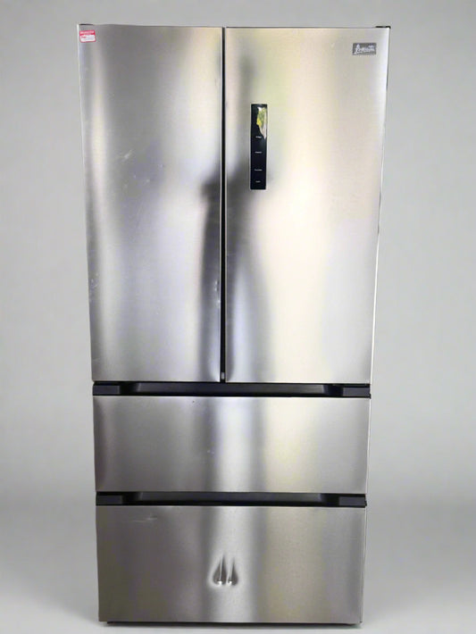 Avanti 18 Cu. Ft. Frost‑Free French Door Refrigerator – Stainless Steel | Model FFDD185L3S (Scratch & Dent)