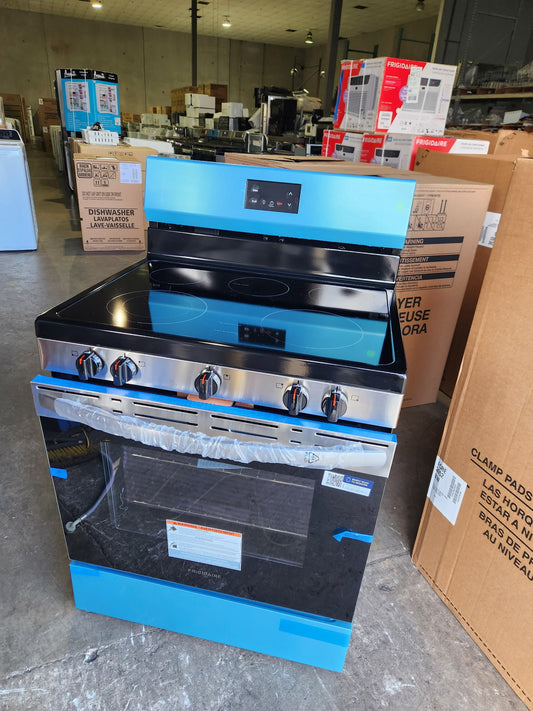 Frigidaire 30" Electric Range – Black Stainless Steel (Model FCRE3052BSG)