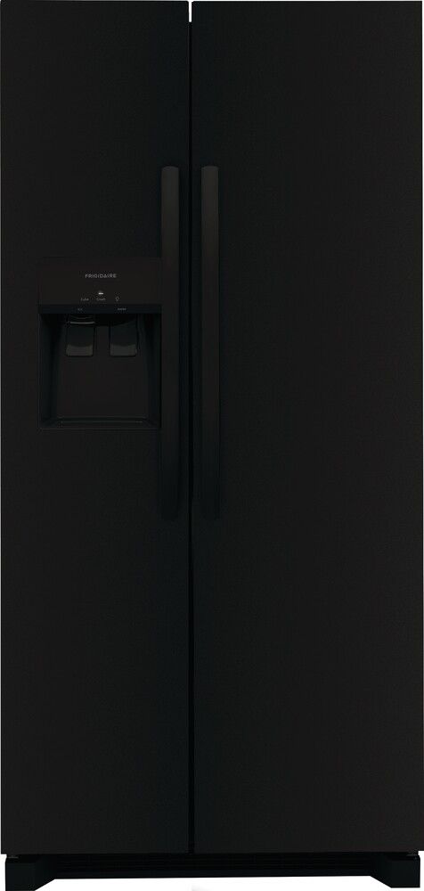 Frigidaire 22.3 Cu. Ft. Side-by-Side Refrigerator – 33" Width – Black – Ice & Water Dispenser – ENERGY STAR – New in Box