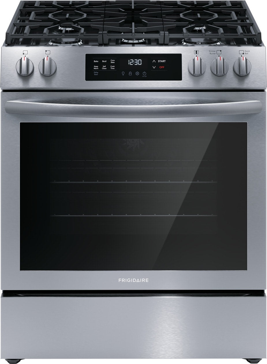 Frigidaire 30" Front Control Gas Range with Convection Bake