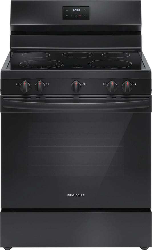 Frigidaire 30" Freestanding Electric Range – Black | Model FCRE3052BB
