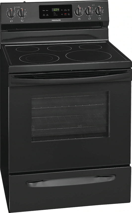 Frigidaire 30" Electric Range – 5.3 Cu. Ft. Oven – Black Stainless – Smooth Top – Self-Clean – New in Box