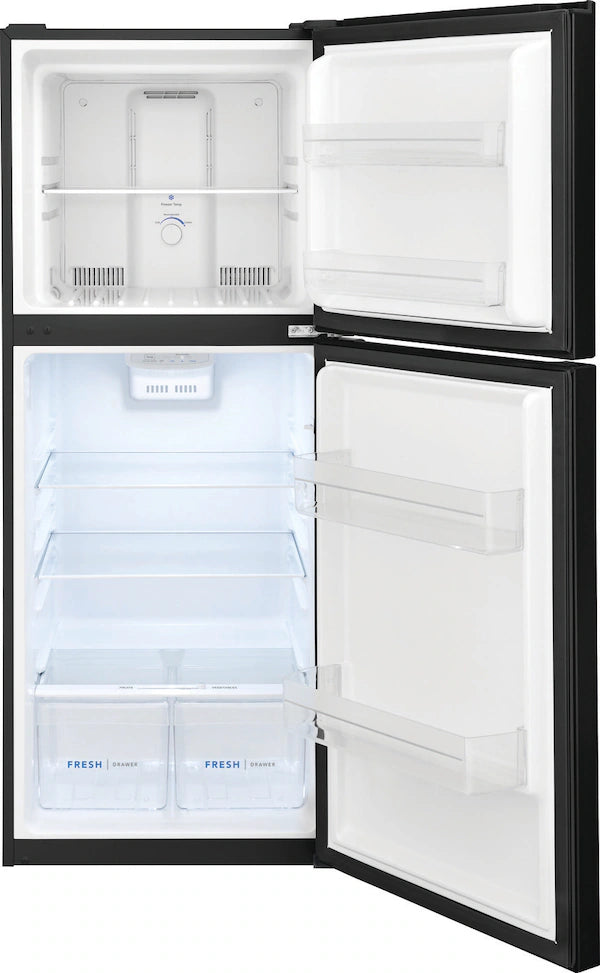 Frigidaire 10.1 Cu. Ft. Top Freezer Apartment-Size Refrigerator – Black | Model FFET1022UB