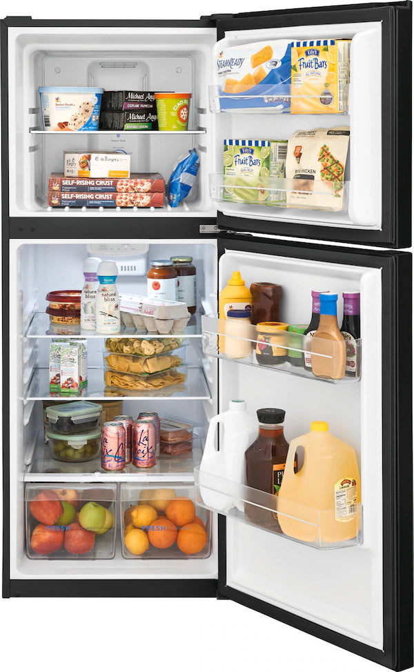 Frigidaire 10.1 Cu. Ft. Top Freezer Apartment-Size Refrigerator – Black | Model FFET1022UB