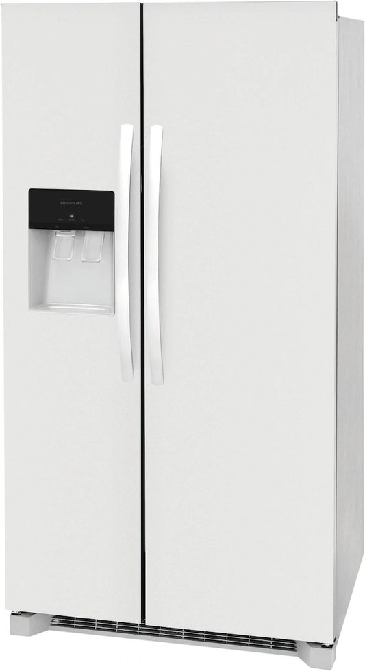 Frigidaire 26 Cu. Ft. Side-by-Side Refrigerator – White – External Ice & Water – ENERGY STAR – New in Box