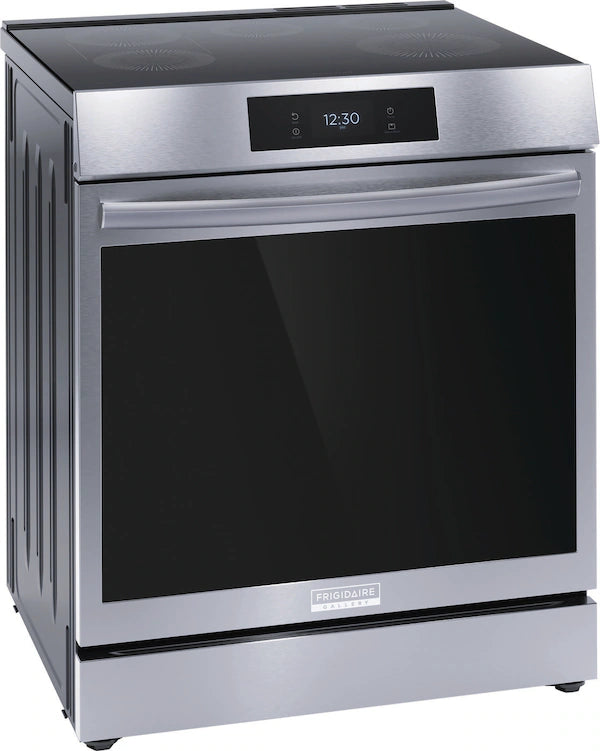 Frigidaire Gallery 30" Front Control Induction Range with Air Fry – Smudge-Proof Black Stainless Steel | Model GCFI3060BF