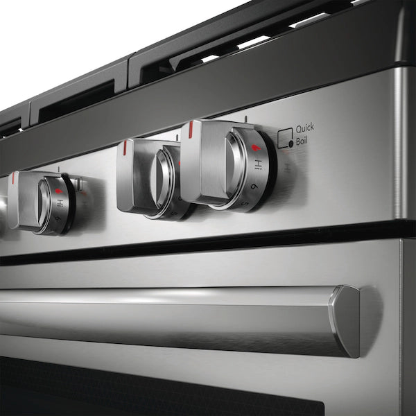 Frigidaire Gallery 30" Front Control Gas Range with Air Fry – Smudge-Proof Black Stainless Steel | Model GCRG3060BF