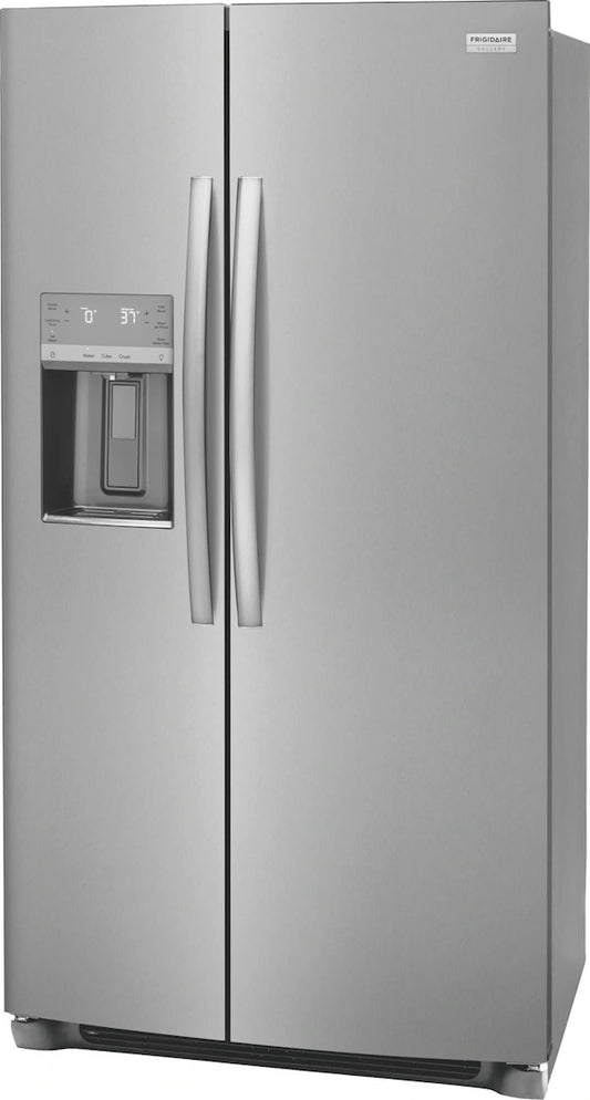 Frigidaire Gallery 22.3 Cu. Ft. Counter-Depth Side-by-Side Refrigerator – Smudge-Proof Stainless Steel | Model GRSC2352AF