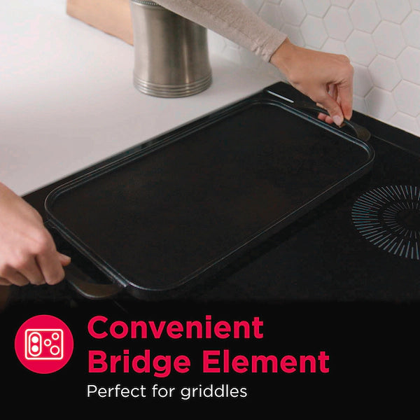 Frigidaire Gallery 30" Front Control Induction Range with Air Fry – Smudge-Proof Black Stainless Steel | Model GCFI3060BF