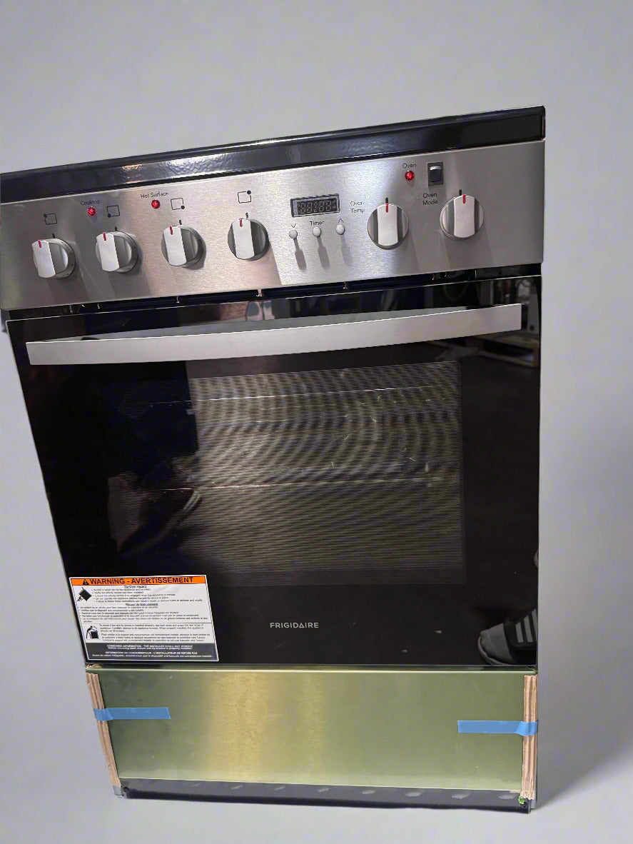 Frigidaire 24″ Freestanding Electric Range – Stainless Steel | Model FCFE2425AS (Scratch & Dent)