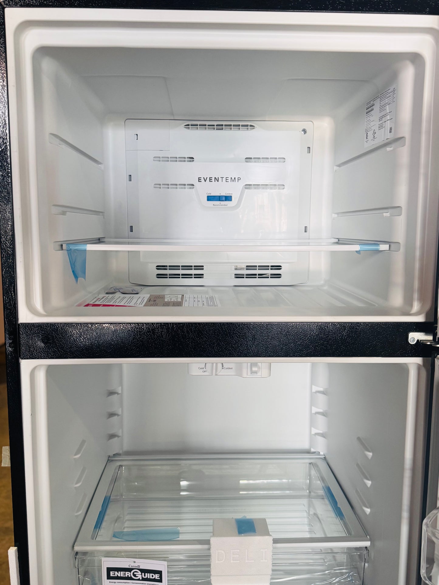 Frigidaire 20 Cu. Ft. Top‑Freezer Refrigerator – Black | Model FFTR2045VB (Scratch & Dent)